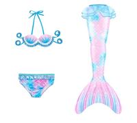Generisch 2026 - Maillot de bain enfant fille bikini enfant fille maillot de bain trois pièces bikini tout-petit, Rose clair, 3-4 ans