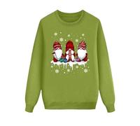 Generisch 2026 Mama-Weihnachts-Sweatshirts für Die Familie, langärmlig, Weihnachtspullover für Kinder, Mama, Papa, Passendes Outfit Festival-Party, Vert, XXL