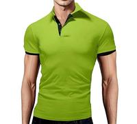 Generisch 2026 - Mode d'été pour homme - Collocation baggy - Haut à manches courtes - Hauts plus longs pour homme, vert, 8XL