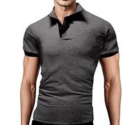 Generisch 2026 - Mode d'été pour homme - Collocation baggy - Haut à manches courtes - Hauts plus longs pour homme, gris foncé, 7XL