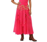 Generisch 2026 Modischer, lässiger Chiffon-Midirock für Damen zum Tanzen (One Size/均码)