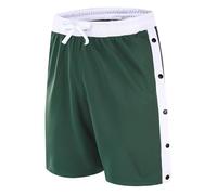 Generisch 2026 - Nouveau pantalon d'été cinq huitièmes avec bouton latéral pour hommes et femmes Short de sport droit décontracté à cinq huitièmes Pantalon de jogging de basket-ball Yoga Short taille