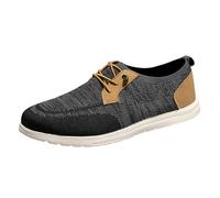Generisch 2026 Nouveau Pring Hommes Canvas Chaussures Légères Respirantes Grande Taille Casual Chaussures Hommes One Foot Slip Le Fu Chaussures Hommes Casual Chaussures, Noir , 44 EU