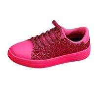 Generisch 2026 Nouveau Printemps Tendance Décontracté Épais Chaussures à semelle épaisse Visage clair Mode Femmes Chaussures basses Lacets Up Chaussures plates Paire de chaussures tendance, Rose, 41