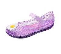 Generisch 2026 Nouveautés Chaussons en gelée pour filles, sandales d'anniversaire pour filles, tout-petits, sandales scintillantes, costumes de cosplay, sandales pour robe, lilas, 27 EU
