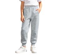 Generisch 2026 Pantalon d'athlétisme confortable à enfiler pour l'hiver Pantalon de jogging uni pour un usage quotidien confortable, gris, 13-14 ans