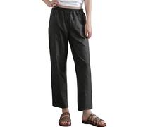 Generisch 2026 Pantalon de cyclisme mi-long, à emporter, pour homme et femme, coupe-vent, double couche, épais et respirant, Noir , XL