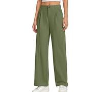 Generisch 2026 Pantalon d'école classique britannique kaki pour pantalon chino formel à jambe droite pour le style académique, pantalon long pour le quotidien, l'extérieur, l'école, A-vert., 9-10 ans