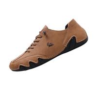 Generisch 2026 - Pantoufles décontractées pour homme - Respirantes - Bout rond - Plat - Confortable - Pour le quotidien - Chaussures pour homme - 45 hiver, marron, 39 EU