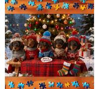 Generisch 2026 Passez un moment merveilleux avec une sélection de puzzles créez votre propre histoire de Noël pleine de bonheur ! (rouge, 30 x 21 cm)