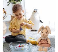Generisch 2026 Peluche Lapin Mignon Jouet Lapin en Peluche de Haute Qualité. L'article de bien-être ultime pour les enfants et les adultes. Tendance pour tous les âges ! (beige, 40 cm)