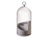 Generisch 2026 Porte-brosse à dents dissimulé, pour montage mural, avec couvercle coulissant rotatif pour une hygiène optimale de la salle de bain, rangement peu encombrant, transparent, 24,5 x 10 cm