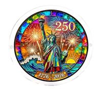 Generisch 2026 Puzzle en acrylique de 83 pièces à construire - Thème patriotique du jour de l'indépendance - Crée un jeu de lumière de rêve pour vous (20 cm/7,4) (B, 20 cm)