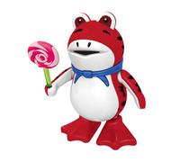 Generisch 2026 - Robot grenouille dansant peut chanter, s'allumer à gauche et à droite (rouge, 20 x 16 cm)