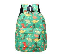 Generisch 2026 Sac à dos élégant en nylon uni dinosaure pour étudiants et enfants avec fermeture éclair et doubles bretelles, vert, Taille unique pour tous, Sac à dos tyrolien