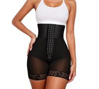 Generisch 2026 Shapewear Grande Taille Taille Haute Sous-vêtements Lifting des fesses avec Fermeture éclair pour Femmes Culotte Body sans Couture Confortable à Porter Au Quotidien, Noir , XXL
