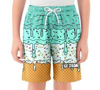 Generisch 2026 - Short de baseball pour enfants garçons et filles - Été décontracté - Taille élastique - Short confortable avec poches pour le quotidien et les activités sportives - Legging camouflage