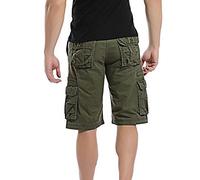 Generisch 2026 - Shorts Plage Hommes Pouch Extérieur Couleur Décontracté Travail Chargements Pantalon Hommes Néoprène Hommes, Vert armée., 40