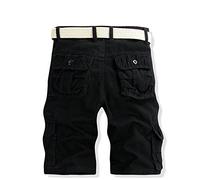 Generisch 2026 - Shorts Plage Hommes Pouch Extérieur Couleur Décontracté Travail Chargements Pantalon Hommes Néoprène Hommes, Noir , 32