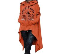 Generisch 2026 Sweat à capuche décontracté tendance hiver manches mi-longues Halloween surdimensionné droit