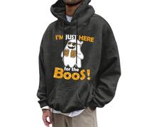 Generisch 2026 Sweat à capuche et sweats à capuche pour homme - Style imprimé lettre - Pour un usage quotidien - Coupe ajustée - Confortable - Casual Streetwear
