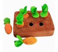 Generisch 2026 Tapis à renifler pour chien, carotte en peluche, jeux à renifler pour chien, interaction parent-enfant, aide à l'apprentissage de la petite enfance, avec 6/8 carottes pour chiens de