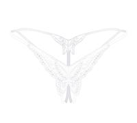 Generisch 2026 Transparent ouvert charmant charmant broderie de ailution Appel Femmes Entrejambe Couleur Sous-vêtements, Blanc., taille unique