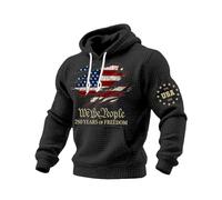 Generisch 250e anniversaire 1776-2026 Sweat à capuche d'anniversaire patriotique pour le peuple - Pull de liberté, Noir , 4XL