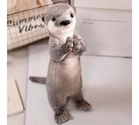 Generisch 35 cm - Peluche loutre mignonne - Symbole de bonheur - Peluche mignonne à câliner et à jouer - Jouet en peluche pour enfants et adultes - Excellente idée cadeau