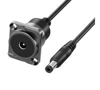 Generisch 5,5 x 2,1 mm Bloc d'alimentation mural femelle vers mâle, pour applications multi-usages dans différents appareils électroniques, étanche