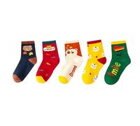 Generisch 5 pièces chaussettes bébé Midtube chaussettes bébé chaussettes de sol printemps animaux chaussettes pour et filles chaussettes de tennis 34, N, 0-2 Jahre