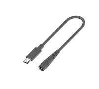 Generisch 50 cm - 10 m USB C mâle vers petit DC5, 5 x 2, 1 mm femelle, câble de charge étanche pour l'extérieur, câble d'extension facile à installer, câble de charge