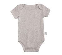 Generisch 6 couleurs unies bébé coton manches courtes triangle combinaison d'escalade vêtements d'été pour bébé 3 24 m Lingerie, gris, 0-3 mois