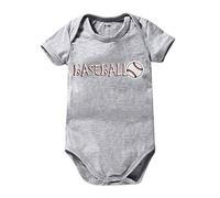 Generisch 6 couleurs unies bébé coton manches courtes triangle combinaison d'escalade vêtements d'été bébé 3 24 m body tout-petit, Z011-grey, 12-18 mois