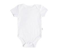 Generisch 6 couleurs unies bébé coton manches courtes triangle combinaison d'escalade vêtements d'été pour bébé 3 24 m Lingerie, Blanc., 3-6 mois