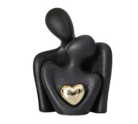 Generisch Abstrait Amour Sculpture Figure Couple Statuette de Mariage Coupon Coupon Coupon Céramique Couple Romantique Sculpture Décoration Couple Amour Figure Romantique Cér