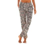 Generisch Academy 18 Pantalon pour femme Taille haute Imprimé Easy Pantalon long Boho Poches de plage Pantalon de plage Imprimé Boho Femmes Easy Poches Pantalon de plage Pantalon long Pantalon cargo