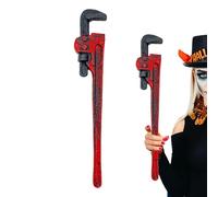 Generisch Accessoire de clé à molette ynamométrique réaliste pour Halloween, faux outil pour cosplay, blague et maison hantée, décoration de fête pour adultes et scène de théâtre, 53 cm