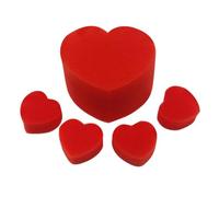 Generisch Accessoire magique en forme de cœur - Accessoire d'illusion rouge doux - Outil de tours de magie léger - Accessoire de magie interactif pour débutants, étudiants, adolescents et adultes
