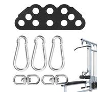 Generisch Accessoires de câble - Barre d'écartement à traction réglable - Double vers simple - Plaque adaptateur pour fitness à domicile - Support pour squats