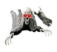 Generisch Accessoires de fantôme de guerre d'Halloween, décorations | Squelette effrayant activé par le son, mouvement rampant, yeux rouges, bruit criant