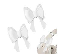 Generisch Accessoires de fixation pour casque - En silicone - 1 paire de 8,4 x 7,6 cm - Clips esthétiques 3D à clipser pour casques, décors mignons, bretelles flexibles, fixation de décoration pour
