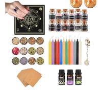 Generisch Accessoires de sorcière - Kit complet spirituel, outils magiques | Kit avec guide illustré pour rituels, méditation, décoration de la maison et cadeaux spirituels
