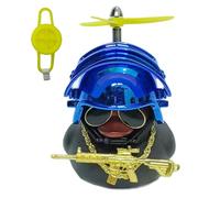Generisch Accessoires de voiture canard - Pour voiture - Lunettes cool - Avec chapeau d'hélice - Décoration de tableau de bord - Décoration de klaxon de canard de vélo - Multi-usage en extérieur et en