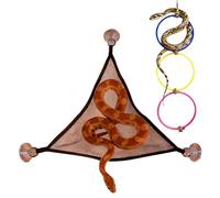 Generisch Accessoires d'escalade serpent, article d'escalade avec hamac | Anneaux de natte de maïs, pour terrariums intérieurs, habitat pour reptiles, geckos, iguanes, caméléons