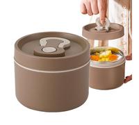 Generisch Acier inoxydable - 4,61 x 3,74 pouces 650 ml en acier inoxydable - récipient alimentaire, délicieuse boîte bento en métal, avec couvercle en silicone | lave-vaisselle, congélateur pour