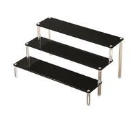 Generisch Acrylique avec couches pour figurines aveugles, présentoir de collection, semi-fini, montage nécessaire (noir, 30 x 20,8 x 15,3 cm)