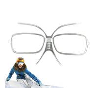 Generisch Adaptateur de lunettes de ski, insert optique réglable, cadre intérieur de lunettes de snowboard, cadre flexible pour porteurs de lunettes, accessoire de ski d'extérieur pratique