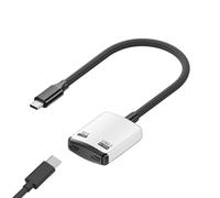 Generisch Adaptateur de type C | Connexion stable 8K pour l'affichage de l'écran - Adaptateur audio de type C pour affichage de jeu, pour adolescents, adultes, hommes, salon, chambre à coucher, maison