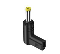 Generisch Adaptateur USB de type C DC - Connecteur femelle 15 V avec sortie multiple à 90 degrés - Convertisseur DC 5,5 x 2,5 mm, 5,2 x 2,1 mm, 4,8 x 1,7 mm, 4,0 x 1,7 mm, 3,5 x 1,35 mm, 3,0